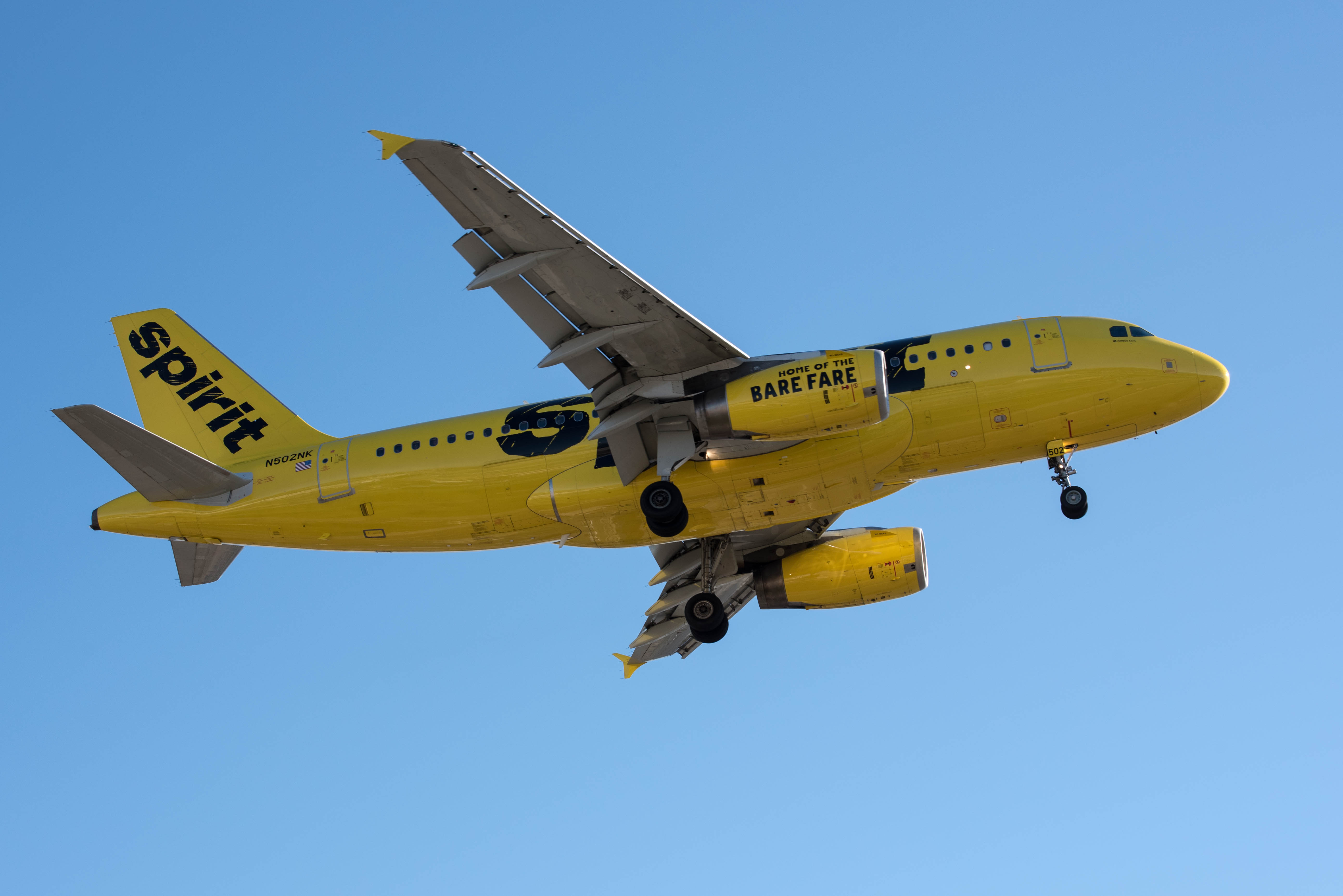 spirit airlines A319 at LAX